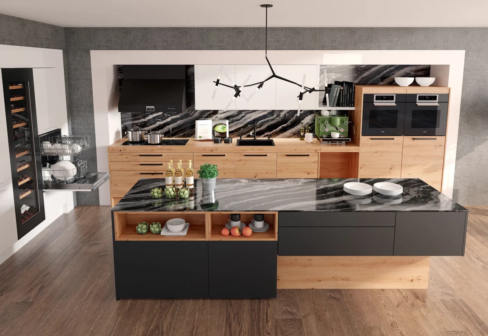 DAN La Corte Einbauküche Kombination 05 — Beispiel aus dem Showroom Wien-Kagran